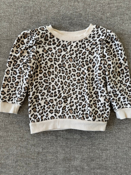 Seller #114 Grayson Mini leopard print crewneck sweatshirt girls size 3T