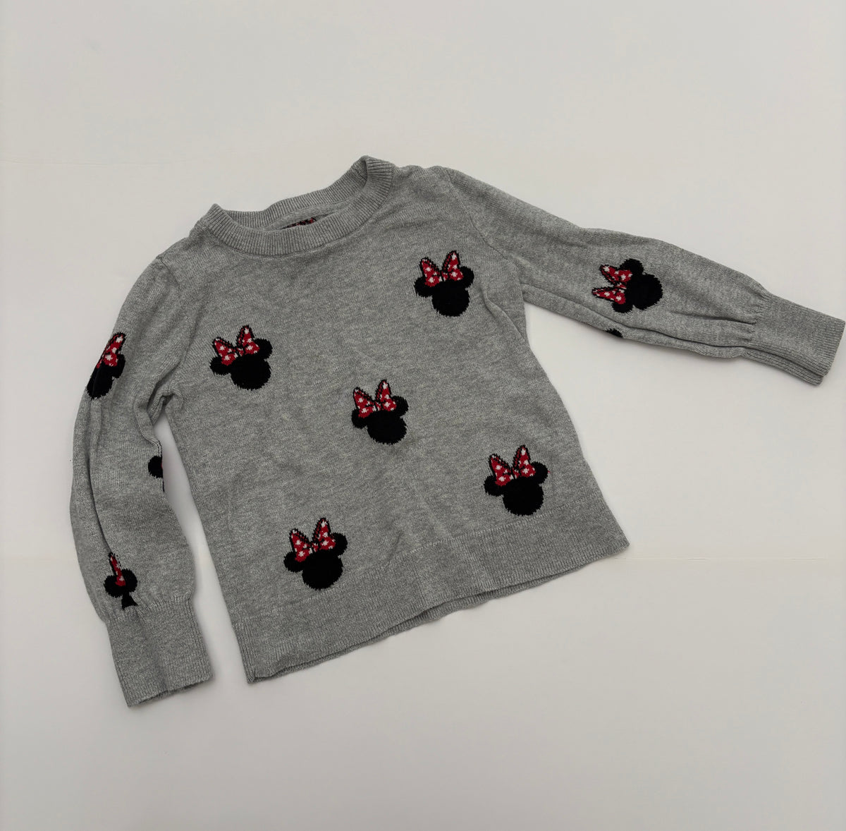 #121 girls (fits like) 3T Baby Gap Disney Minnie Mouse sweater, EUC