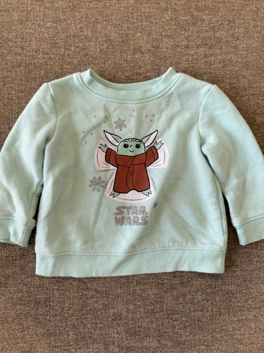Seller #114 Jumping Bean Star Wars Grogu sweatshirt girls size 18 months