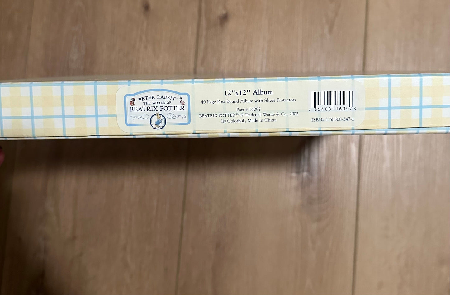 #161 New In Box Vintage Peter Rabbit 12x12 Album (Reduced)