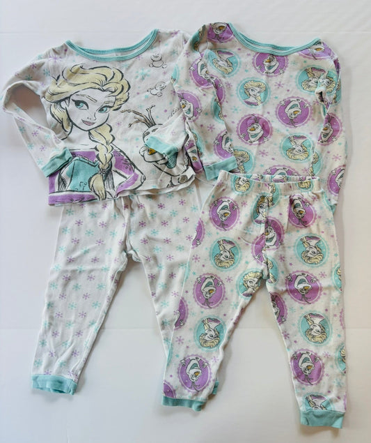 #101 Disney Frozen Pajama Bundle Girls Size 2T