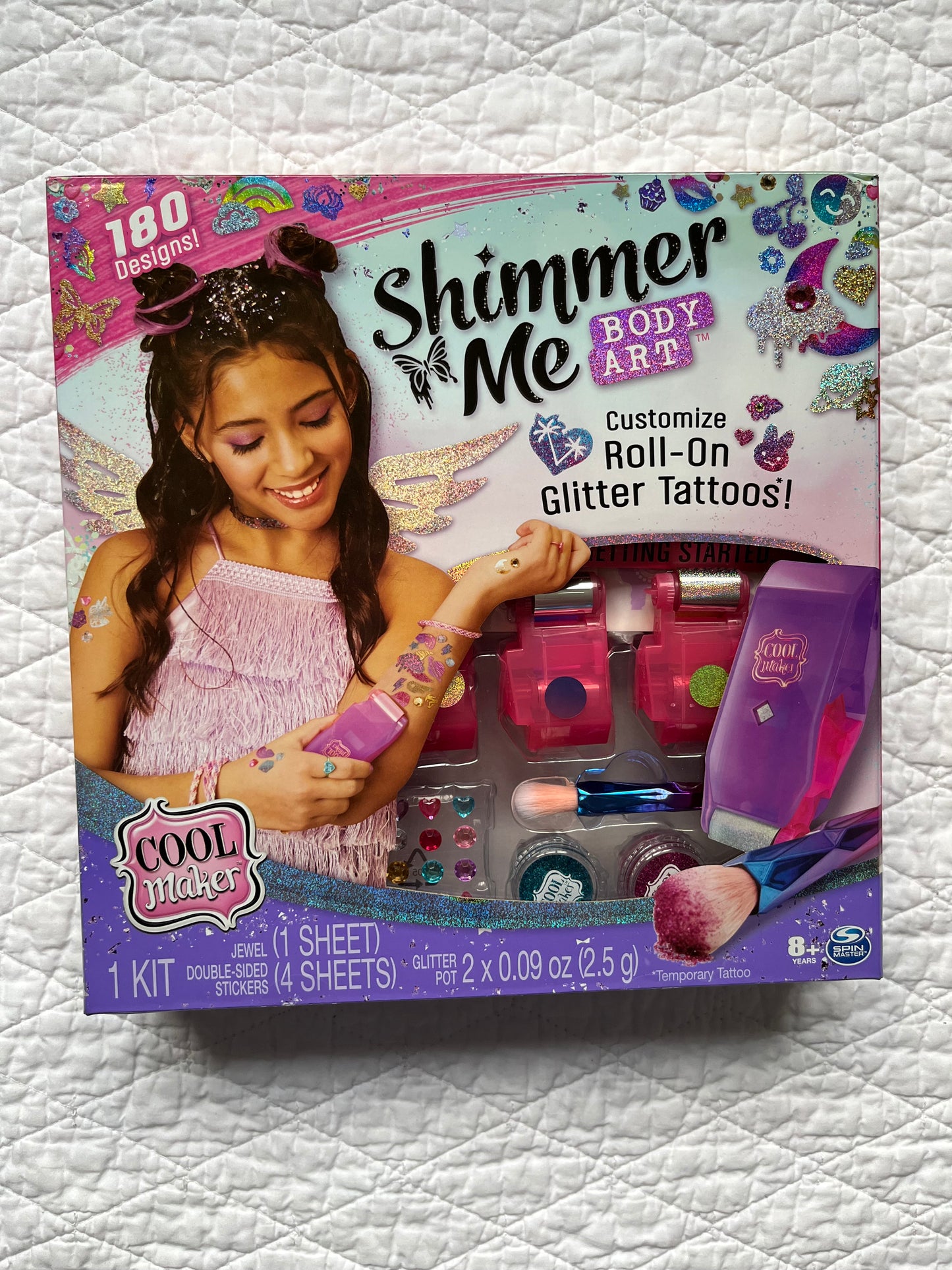 Seller #113 NEW Shimmer Me Body Art Roll-On Glitter Tattoos
