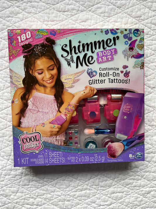 Seller #113 NEW Shimmer Me Body Art Roll-On Glitter Tattoos