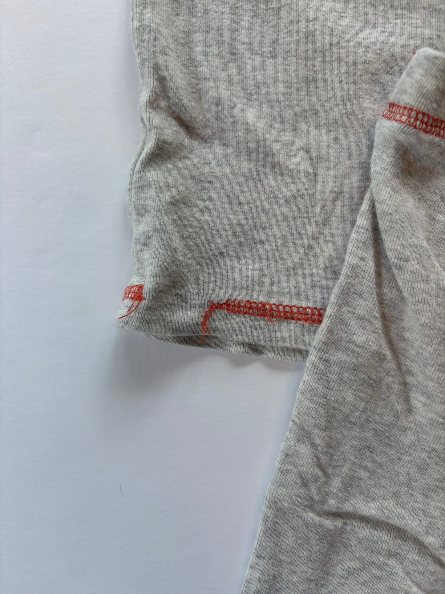 #101 Carter's Bear Orange Gray Pajamas Gender Neutral Size 2T