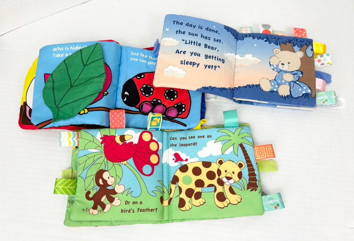 Baby Tactile Soft Books 2 Taggies and sensory Animal Book