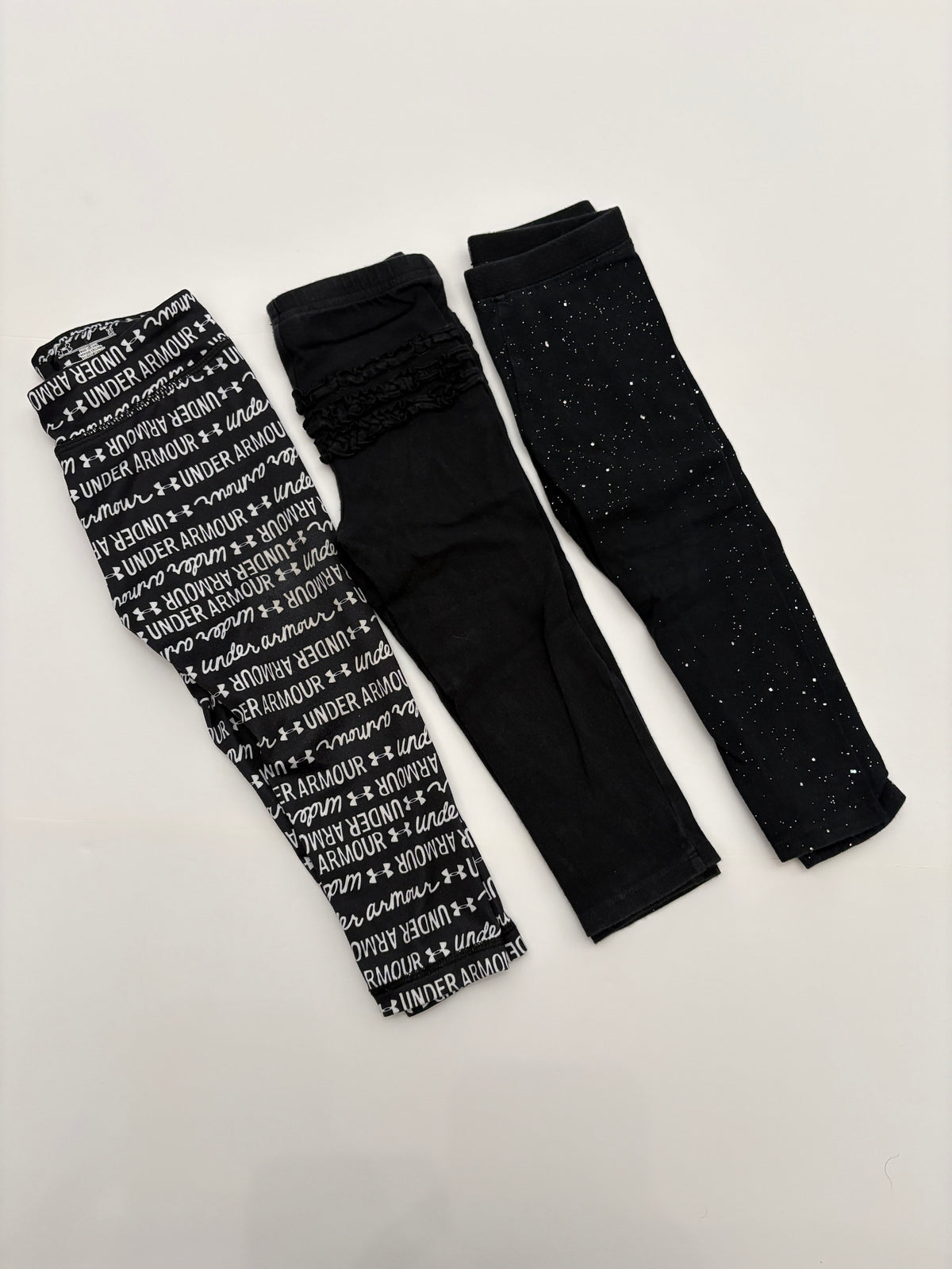 #121 girls 2T leggings set of 3, Under Armour, Jumping Beans, Cat & Jack, GUC
