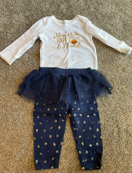 Seller 10-Thanksgiving 9 month baby girl outfit