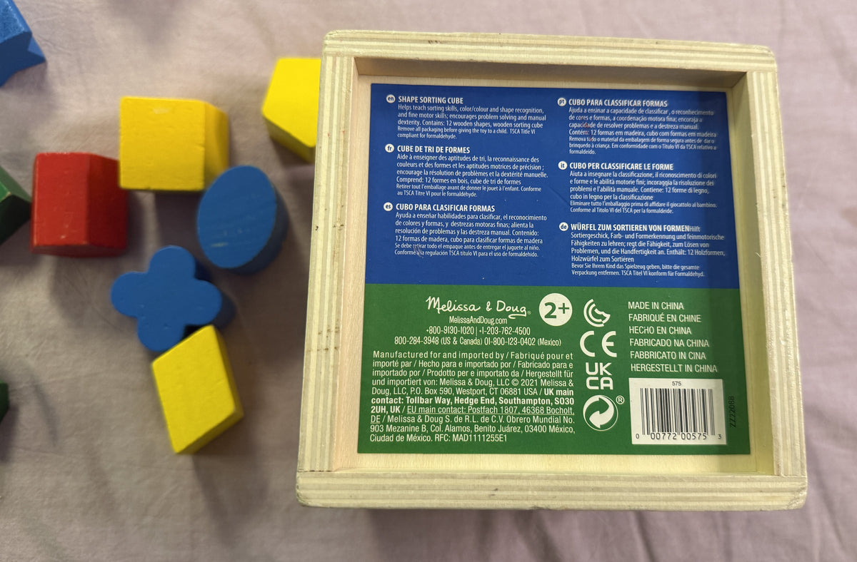 #103 Melissa and Doug Wooden Shape Sorter