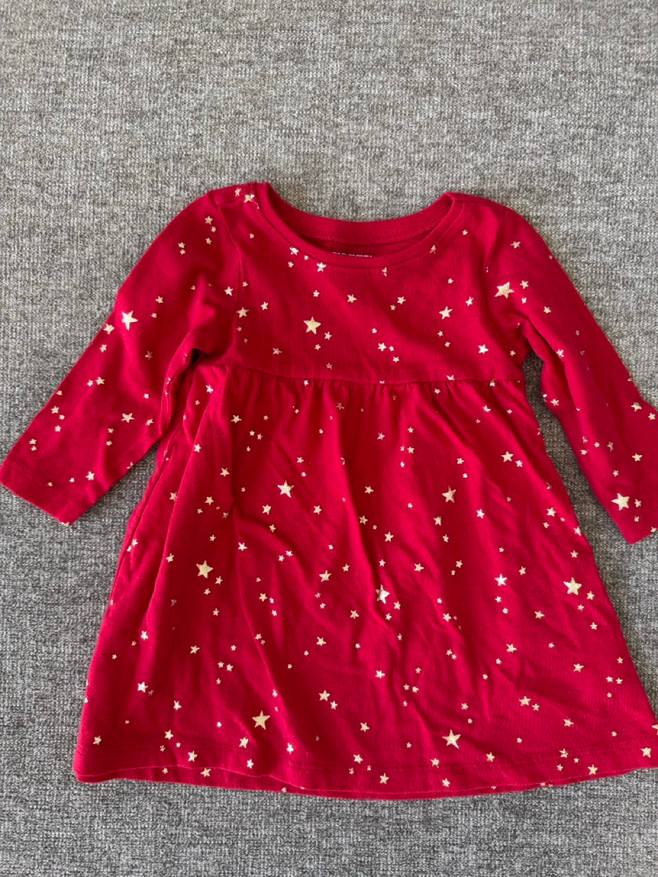 Seller #114 Old Navy Red with gold stars dress girls size 3-6 months