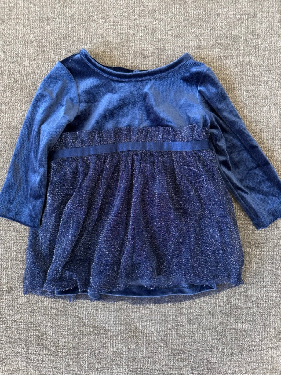 Seller #114 Cat and Jack Navy blue sparkle dress girls size 3-6 months