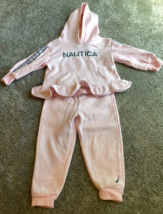 Seller 129-  girls 3T Nautica sweatsuit