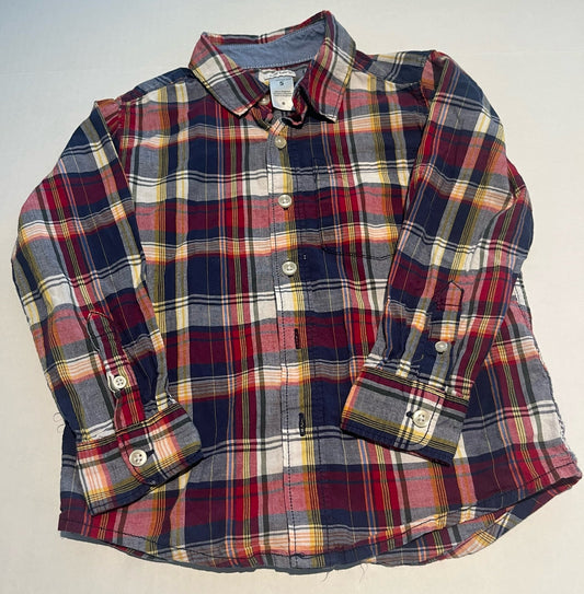 Seller 148 VGUC Boys Carters maroon/blue button down shirt size 5 REDUCED!
