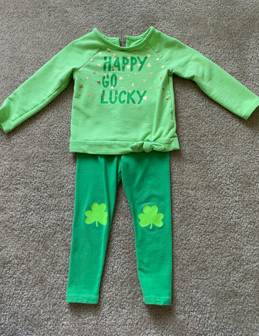 Seller 129- Cat and Jack girls 3T St. Patrick’s day outfit