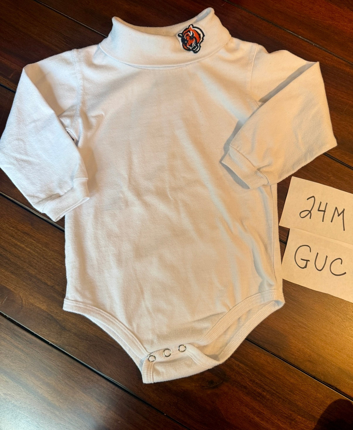 #51 Gender Neutral 24M Cincinnati Bengals Turtleneck Bodysuit