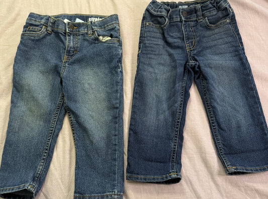#103 Boys 2T Carter/Osh Kosh snap Jean Bundle