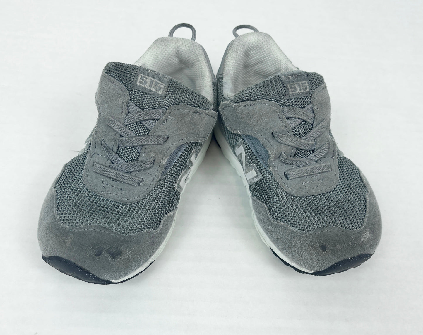 #14 Boys Shoes New Balance C 6W Gray Pull back velcro