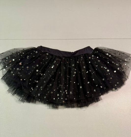 #155 Reduced! Leotudes black sparkle stars tutu bloomer, size 2-3