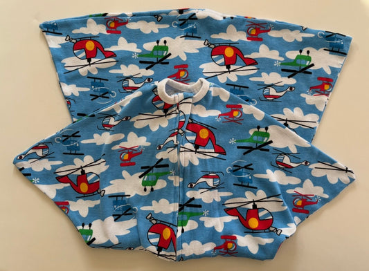 #75 Helicopter Zipadee-Zip Sleepsack Swaddle Small 3-6 Month