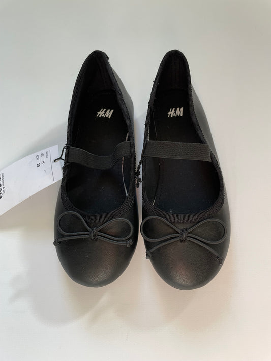 Girl's H&M Black Ballet Flats, 11, NWT