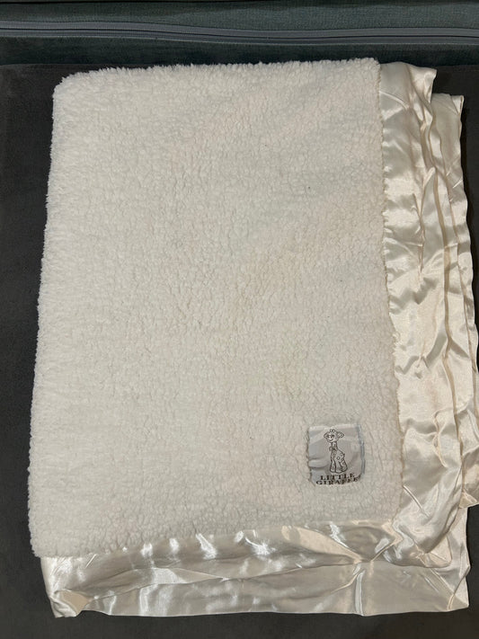 Seller 128 - REDUCED Little Giraffe White Baby Blanket