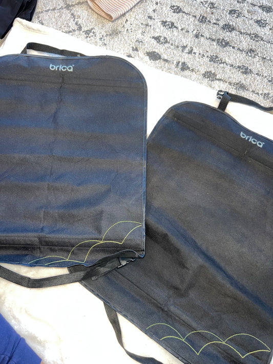 Brica Car back of seat protectors, only one was used- sold as a set