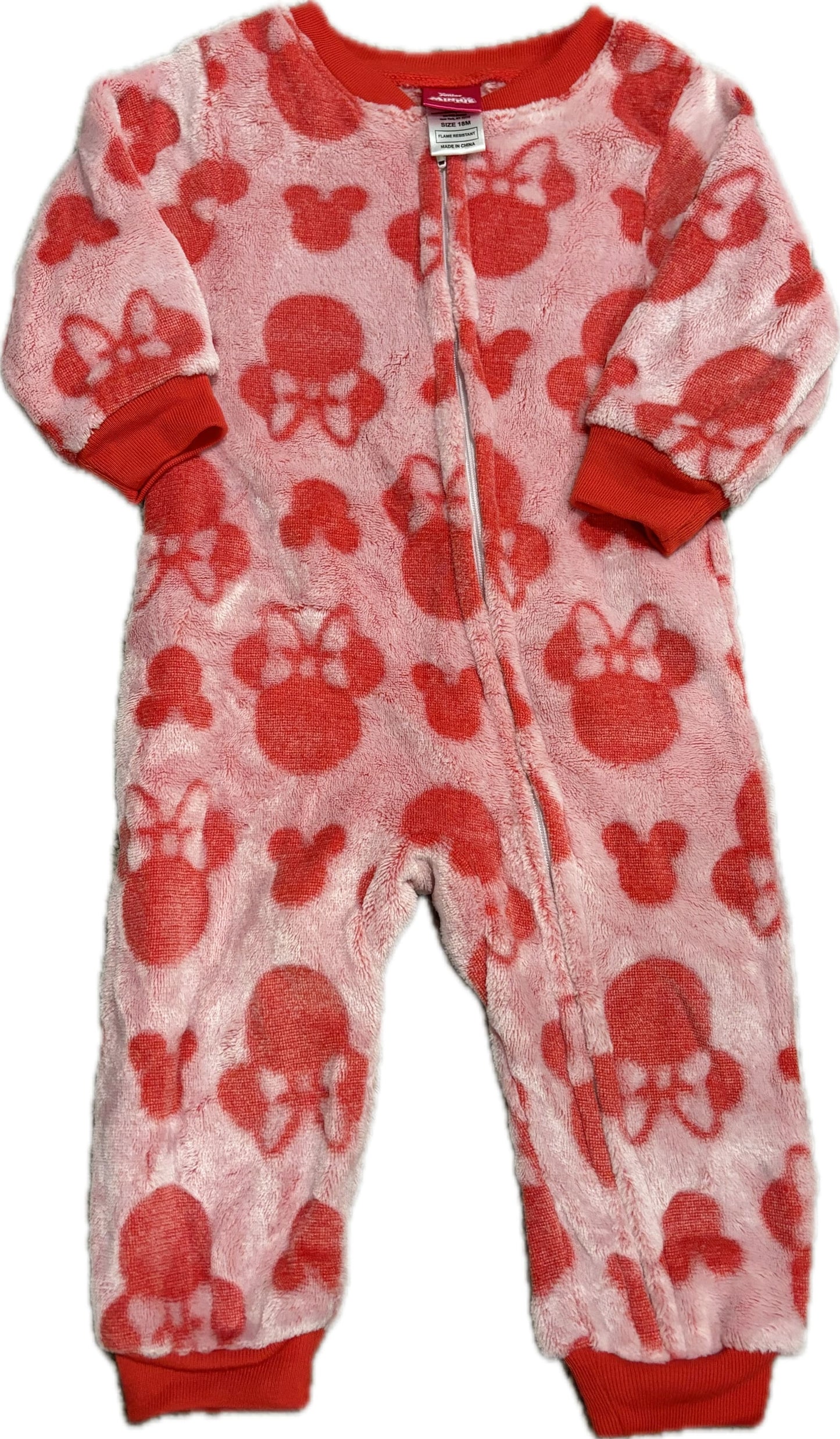 #79B 18M Minnie Mouse fleece pajamas