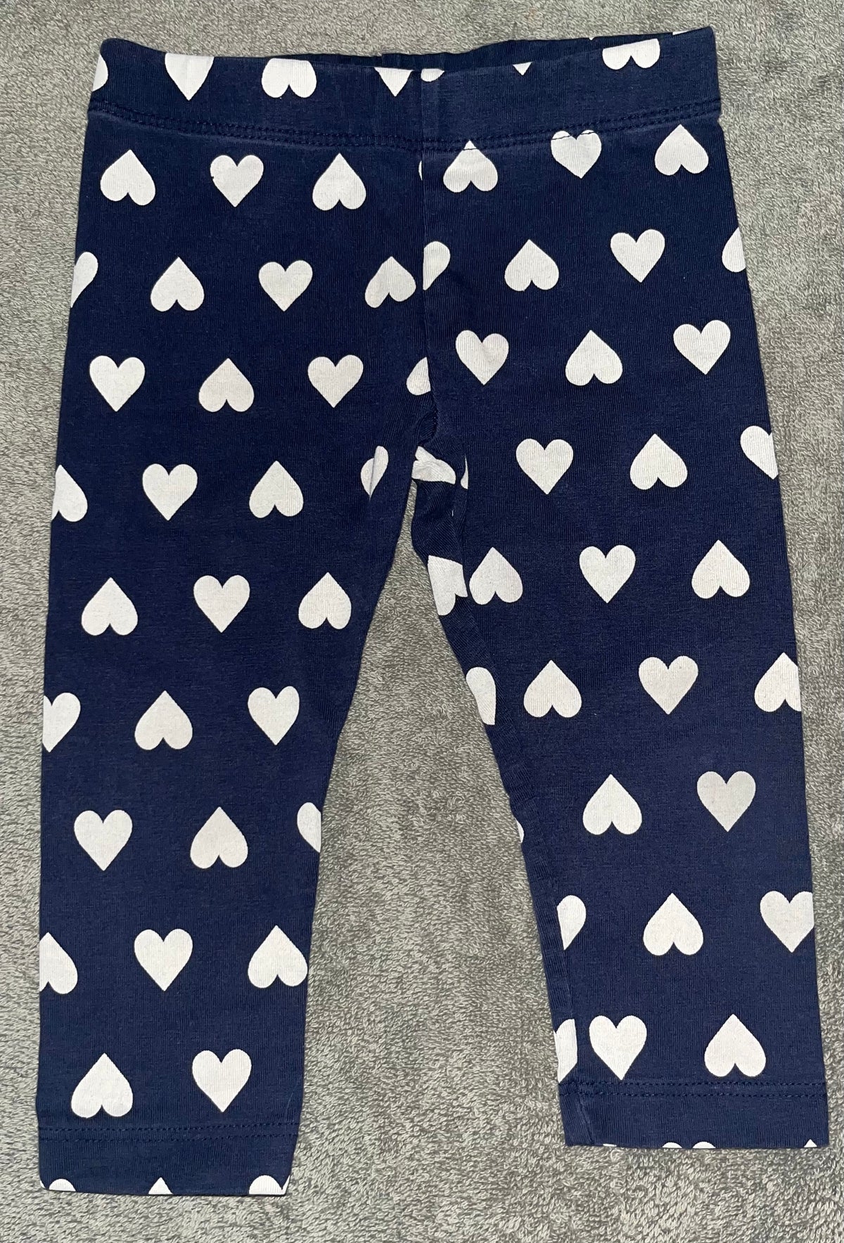 Seller #13 Primary girls 6-12 months navy heart pants
