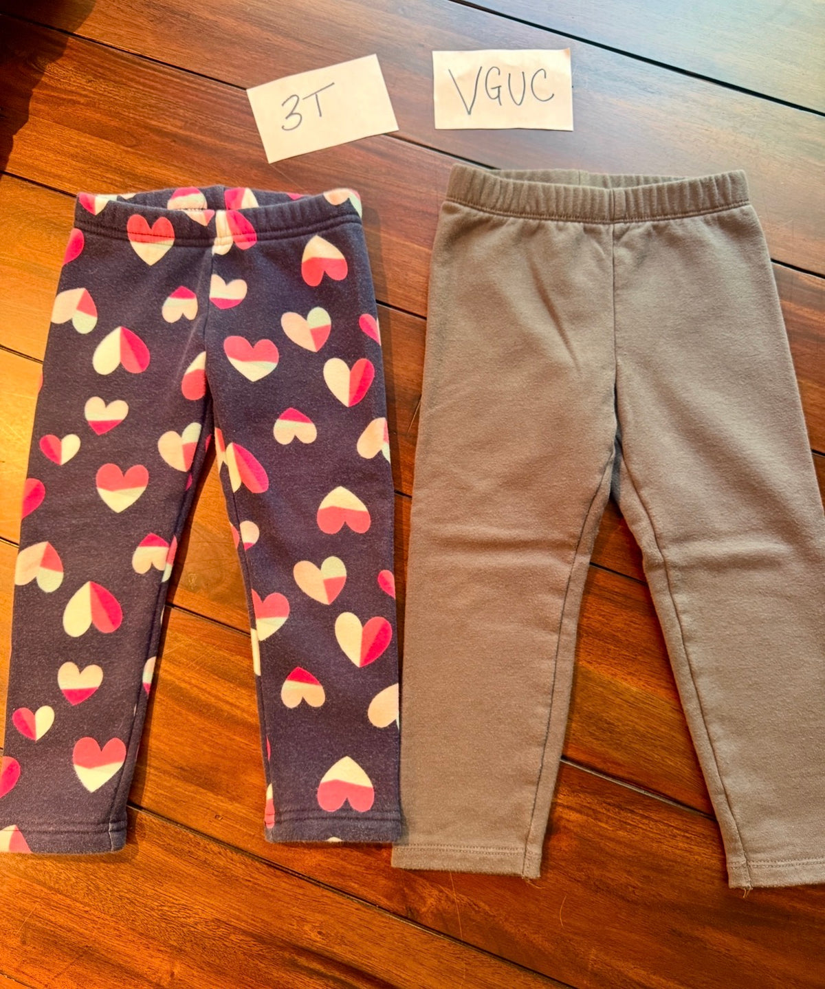 #51 Girls 3T Fleece Lined Leggings Bundle