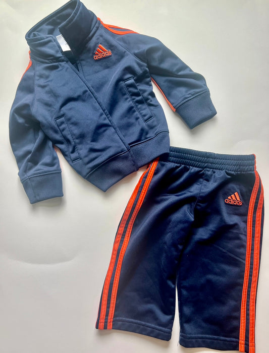 Boy or Girl 9 Months Adidas Navy & Orange Track Suit
