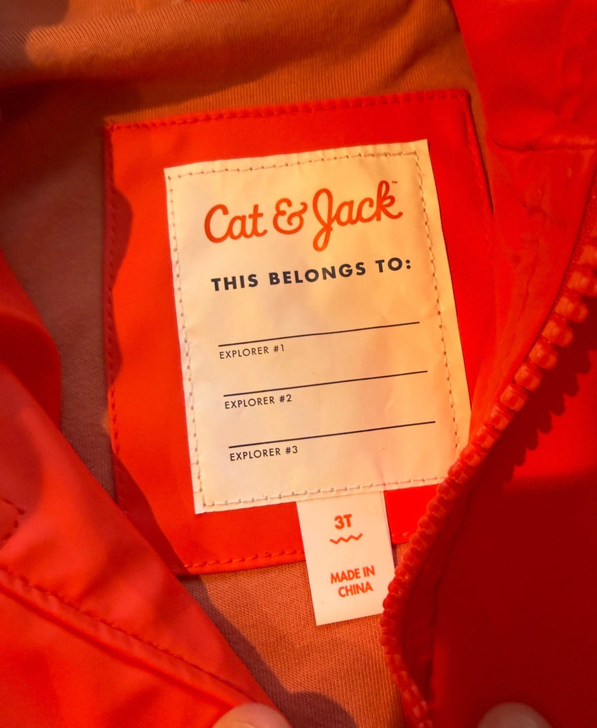 #51 NWOT 3T Cat & Jack Heavyweight Windbreaker/Raincoat