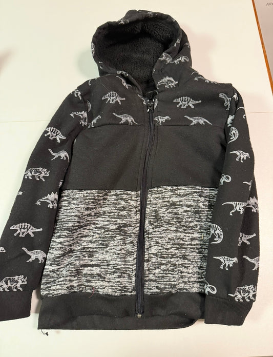 #155 fleece lined Dino jacket, size 7