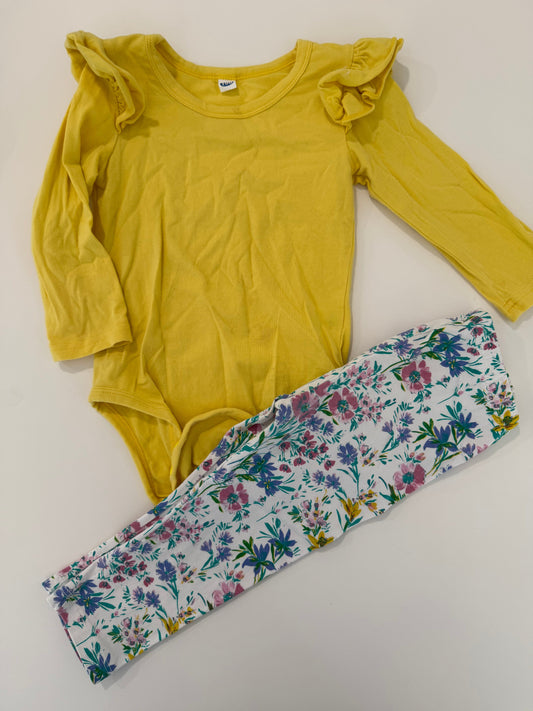 #50 • Girls • Amazon (top)/Baby Gap (leggings) • 18-24 Months • VGUC
