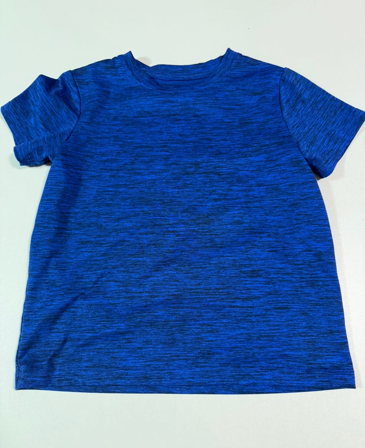 #155 Blue boys athletic shirt, size 6/7