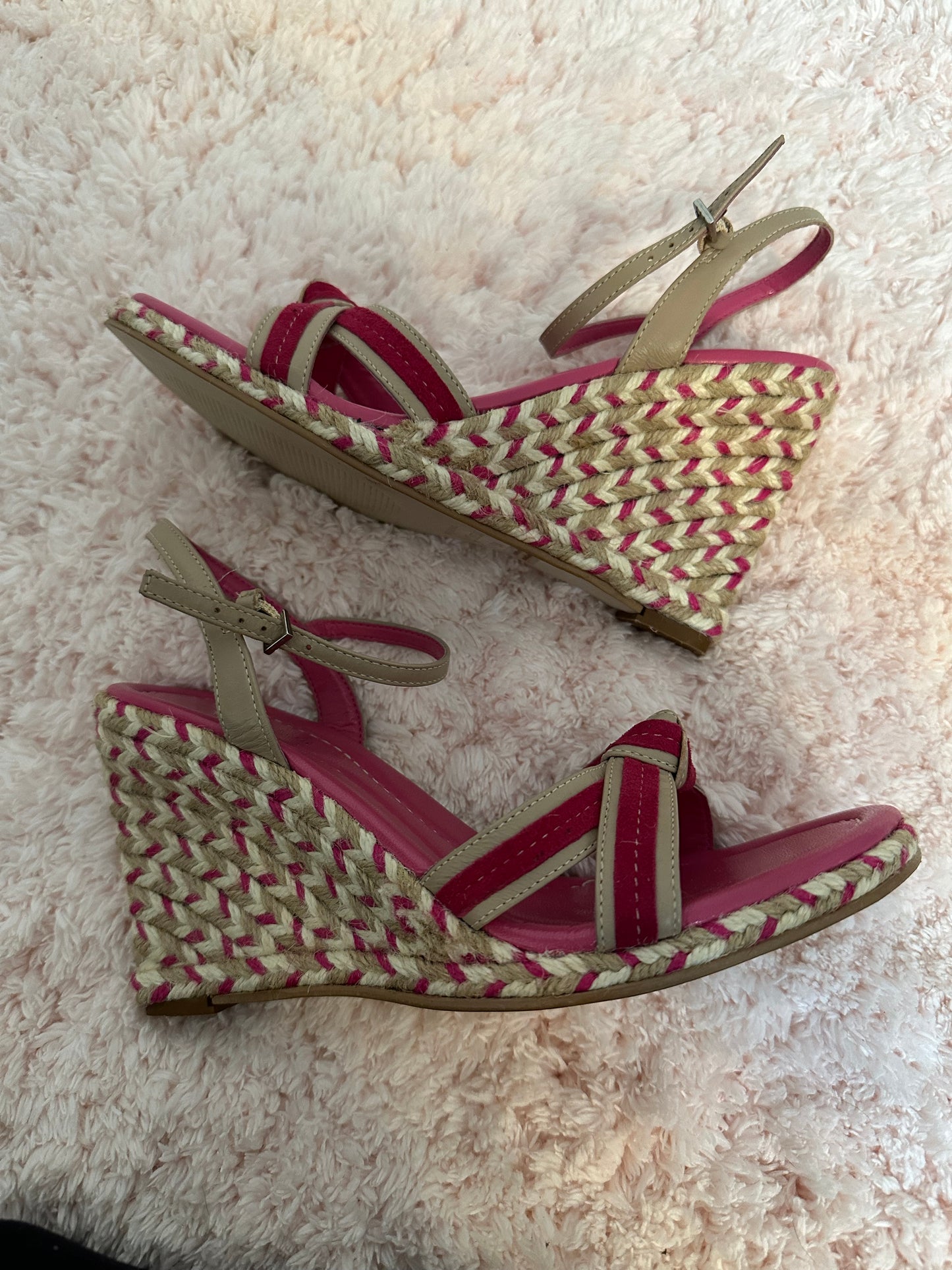 Ann Taylor Women’s Pink Wedges Shoes Heels Sz 6