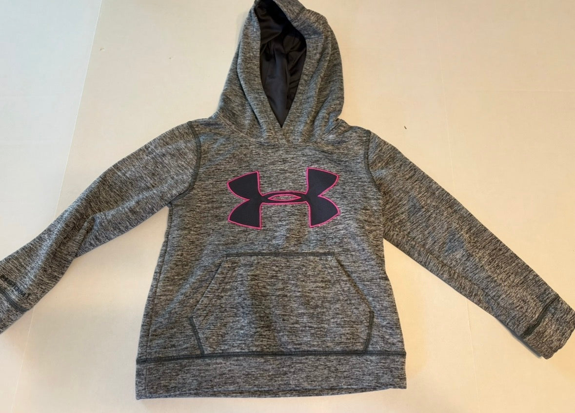 #25 Girls youth XS (fits like 5/6) Under Armour hooded sweatshirt