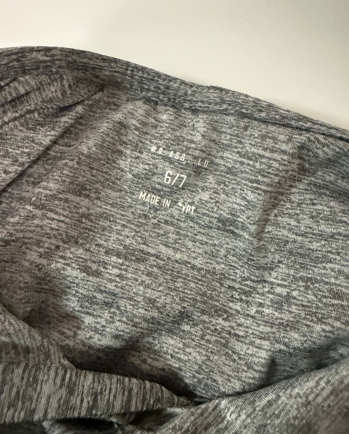 #155 Class Club grey athletic long sleeve hoodie, size 6-7