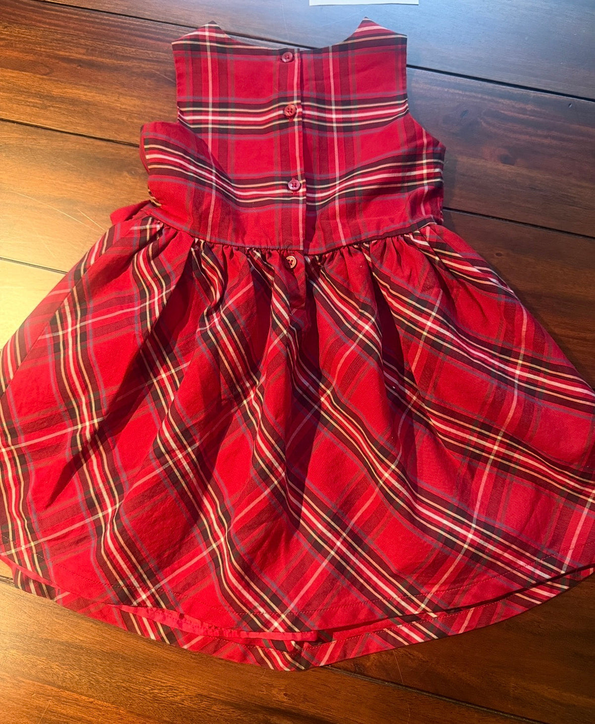 #51 Carter's 3T Christmas Plaid Dress