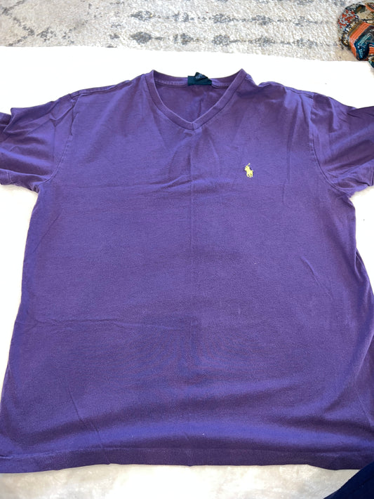 Mens Medium Polo Shirt Purple