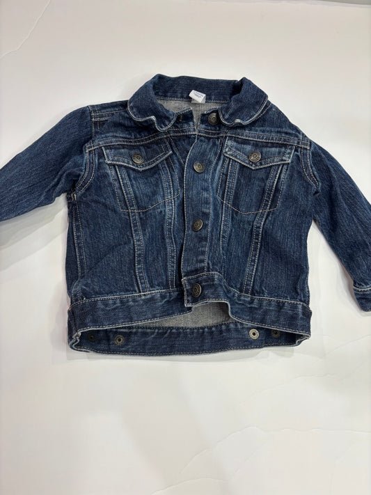 #86A girls 12-18mo jean jacket, baby gap