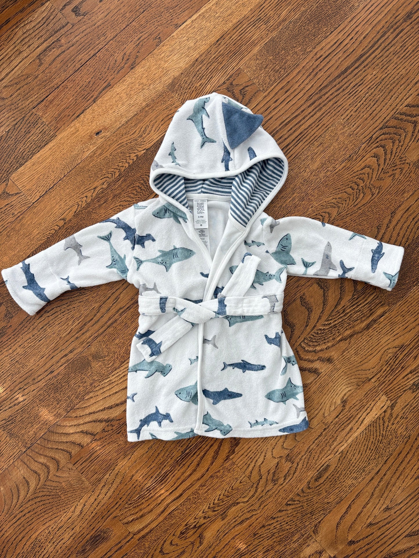 #103 • Boys • 0-9m • Just One You by Carter’s • Shark Bathrobe