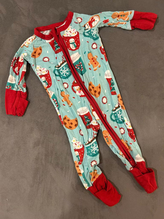 Seller 128 - REDUCED Little Sleepies Peppermint Mocha Zippie Newborn