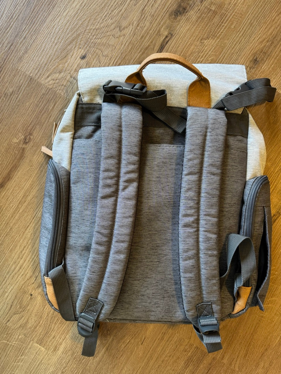 Seller #114 Eddie Bauer backpack diaper bag gray
