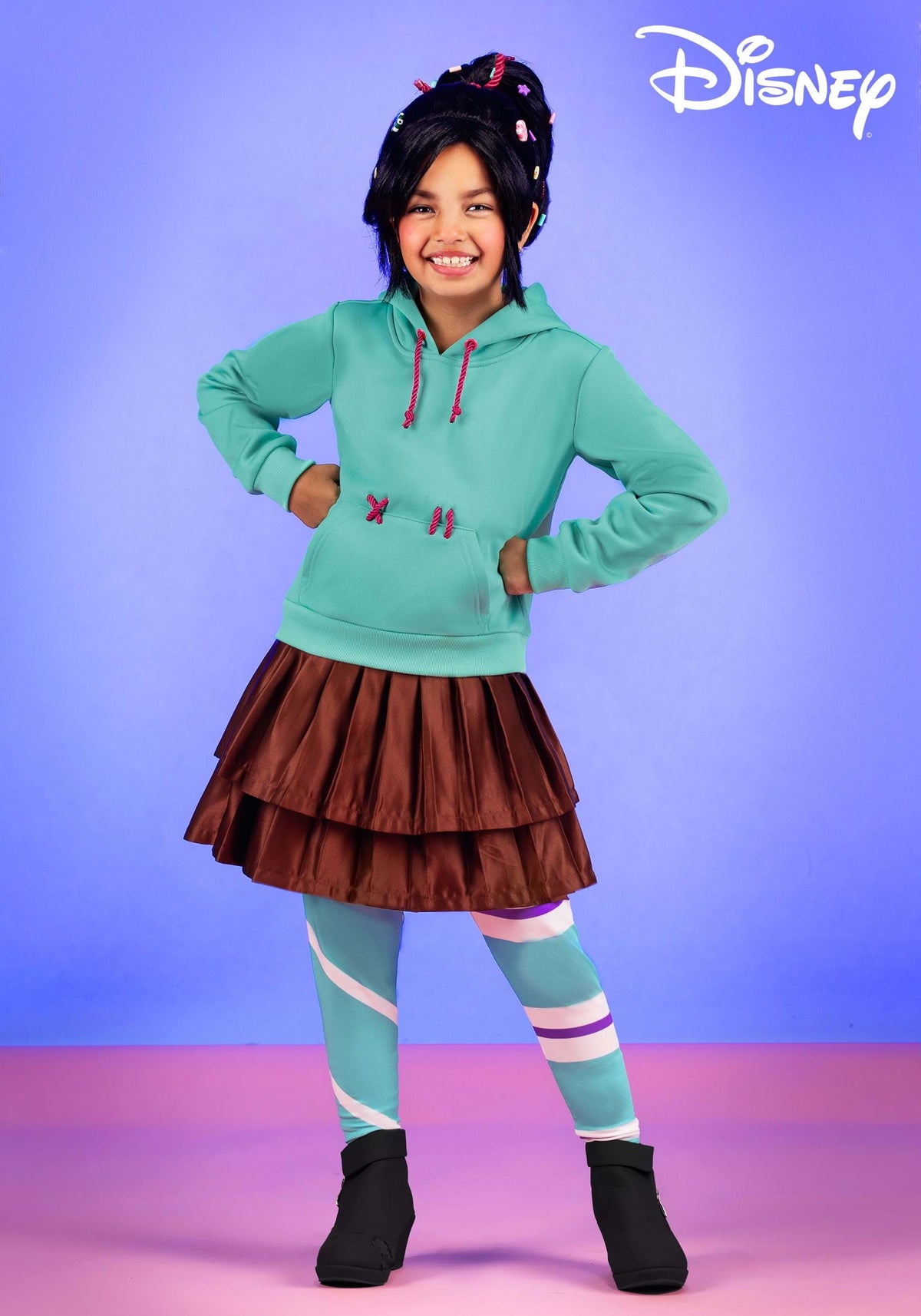 #121 girls 2T Disney Store Wreck It Ralph Vanellope costume, VGUC