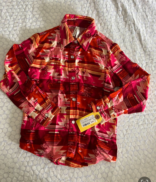 136 NWT Western Shirt Size 4/5