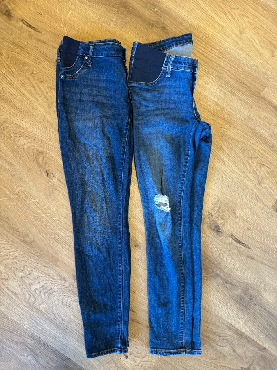 Seller #114 Gap true skinny maternity jeans size 8 and Old Navy rockstar size 8