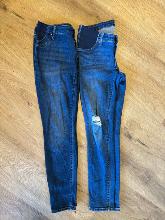 Seller #114 Gap true skinny maternity jeans size 8 and Old Navy rockstar size 8