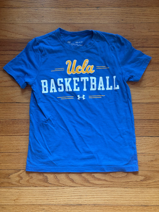 #163 Under Armour UCLA Basketball T-Shirt - size YSM (fits like 6) - EUC (1 of 2)
