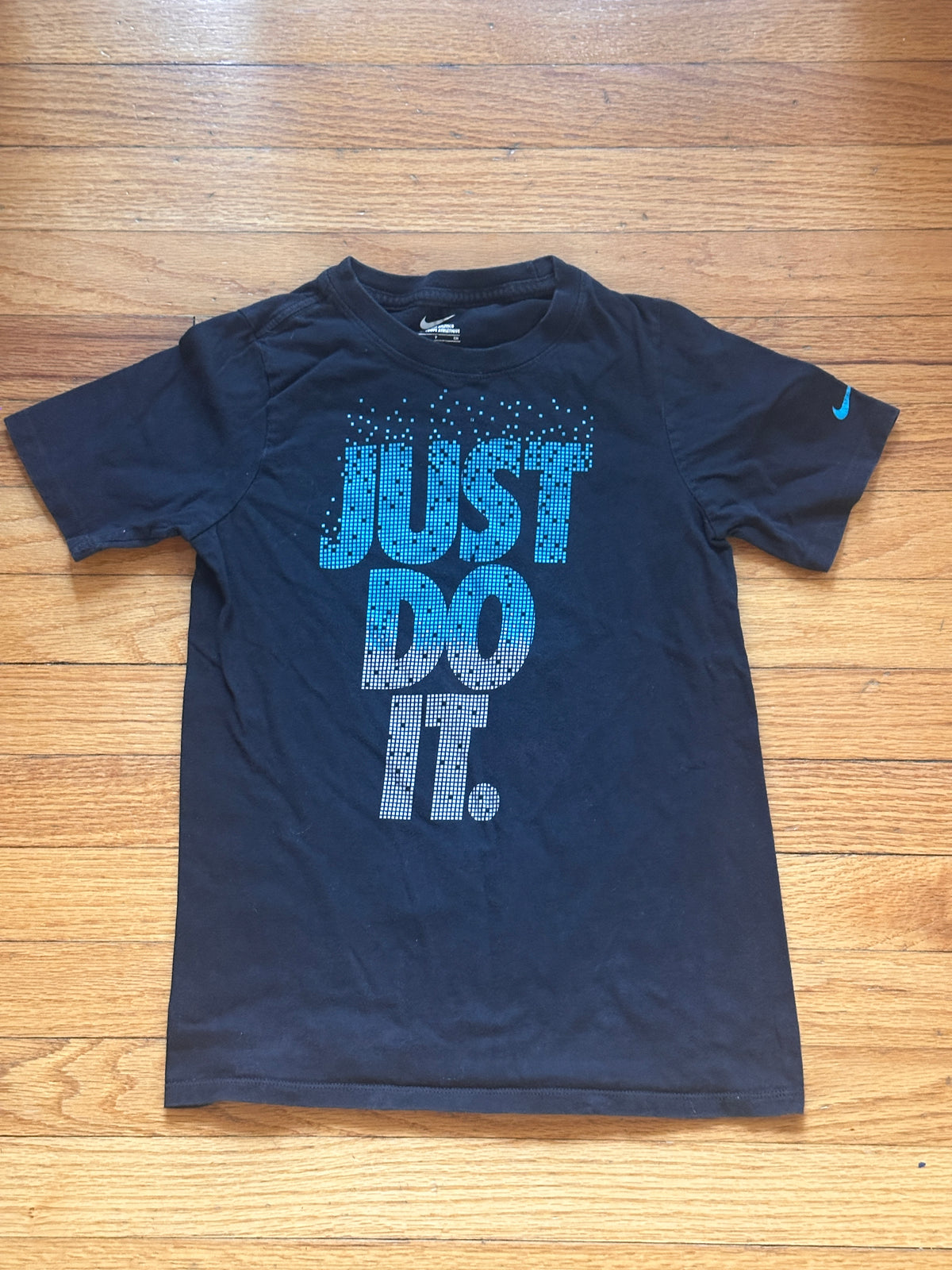#163 Nike Just Do It Black T-Shirt - size S - VGUC