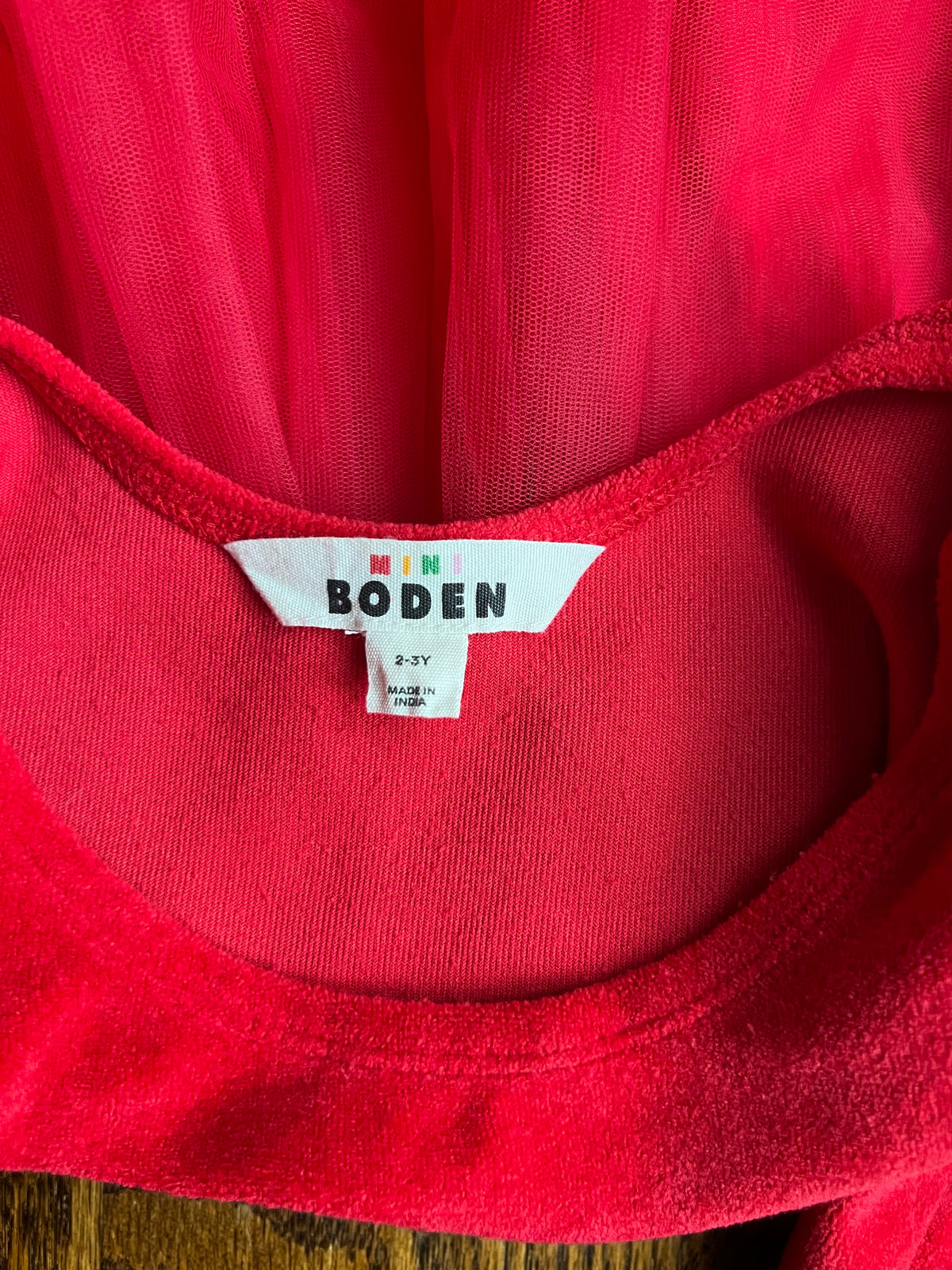Seller #115 - Boden Girls 2-3Y Red Holiday Cats Dress with Tulle Skirt, VGUC