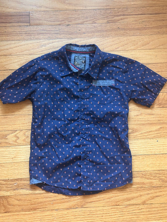 #163 Retro Stitch Button-Down Shirt - size 7 - EUC